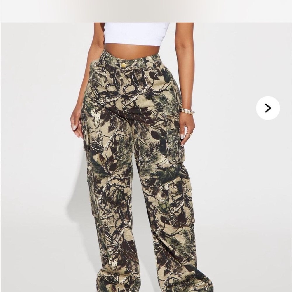 Fashion Nova Camouflage Wide Leg Pants